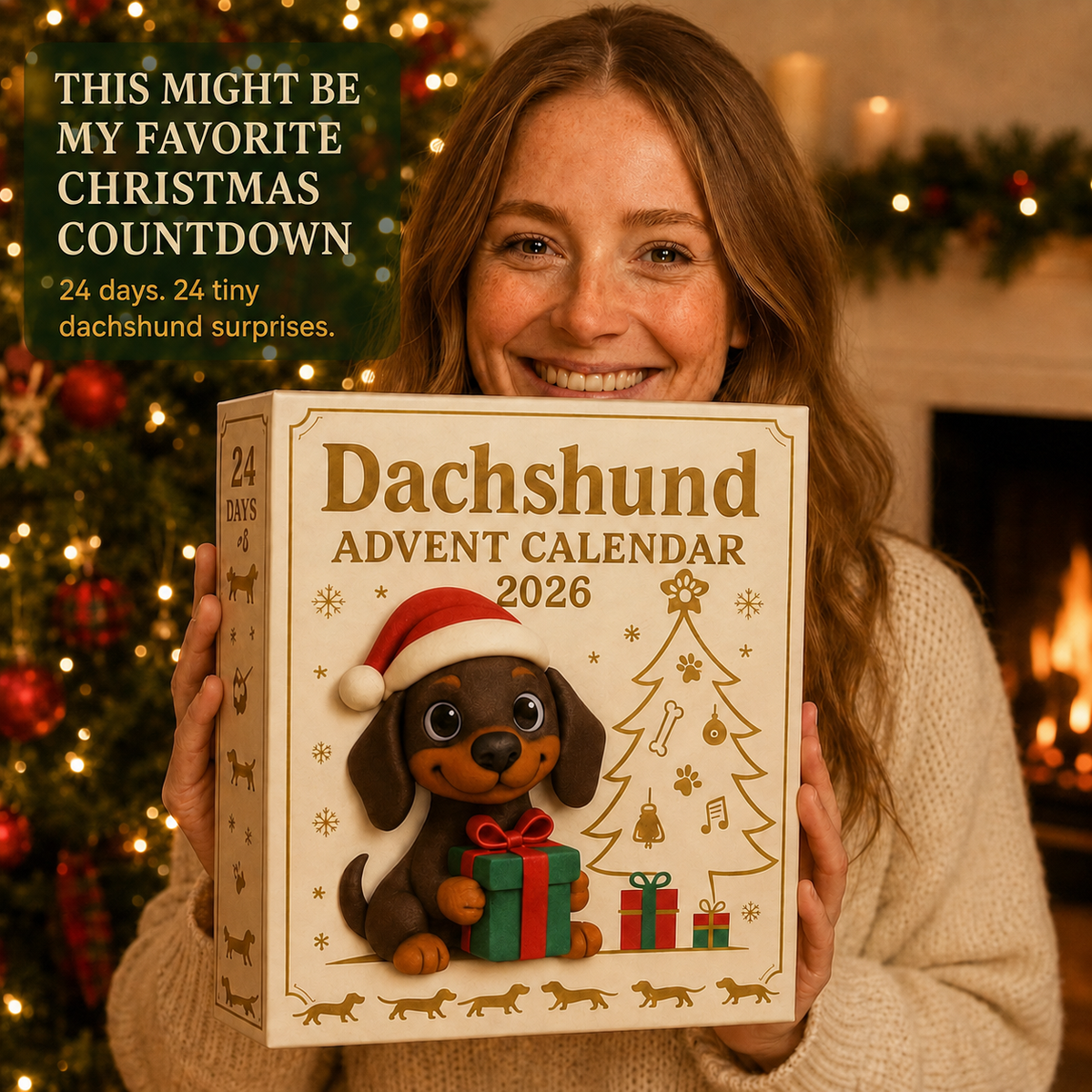 🎁Limited Time Sale 50% OFF🎄🐾 Dachshund Advent Calendar – A Festive Blind Box Surprise