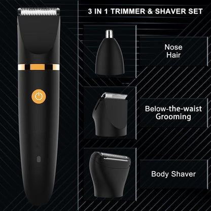 💥Hot Sale-3 in 1 Electric Body Hair Trimmer for Men