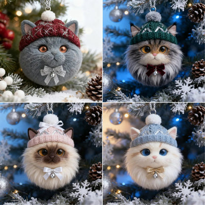 Furry Friends: Winter Cat Ornament Collection