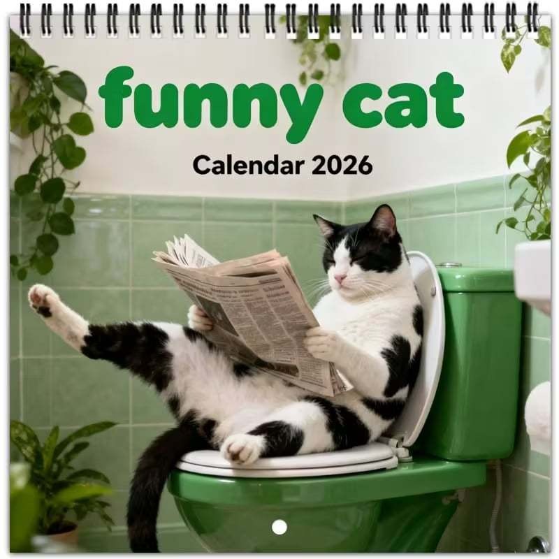 😹2026 Funny Cat Calendar