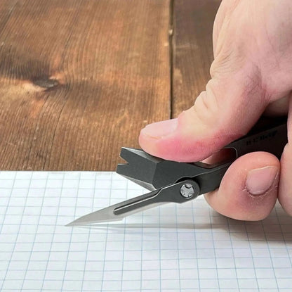 🛠️PICHI X2S Titanium Multitool | Includes Cow Leather Holster with Pocket Clip & 4 No.11 High-Carbon Tactical Steel Blades