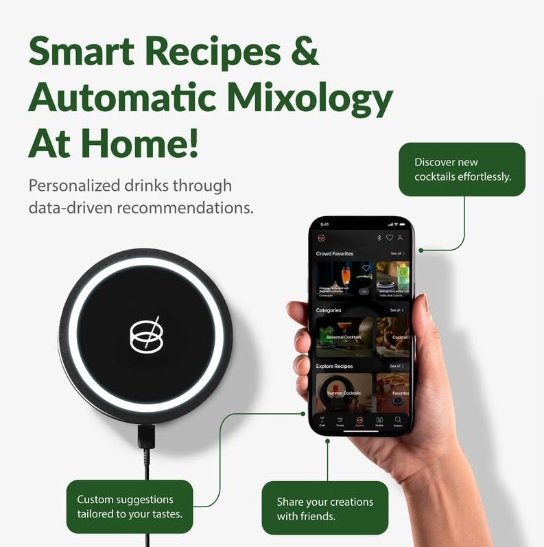 🎉 Limited-Time Flash Sale! Barsys Smart Coaster 2.0 Cocktail Machine – Your Home Smart Mixologist, Grab Now!