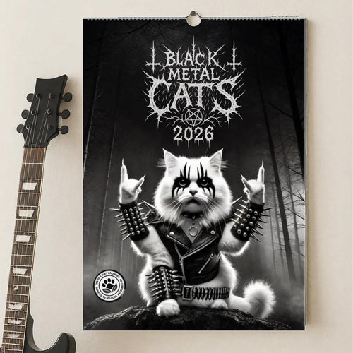 Black Metal Cats 2026-Wall Calendar 2026