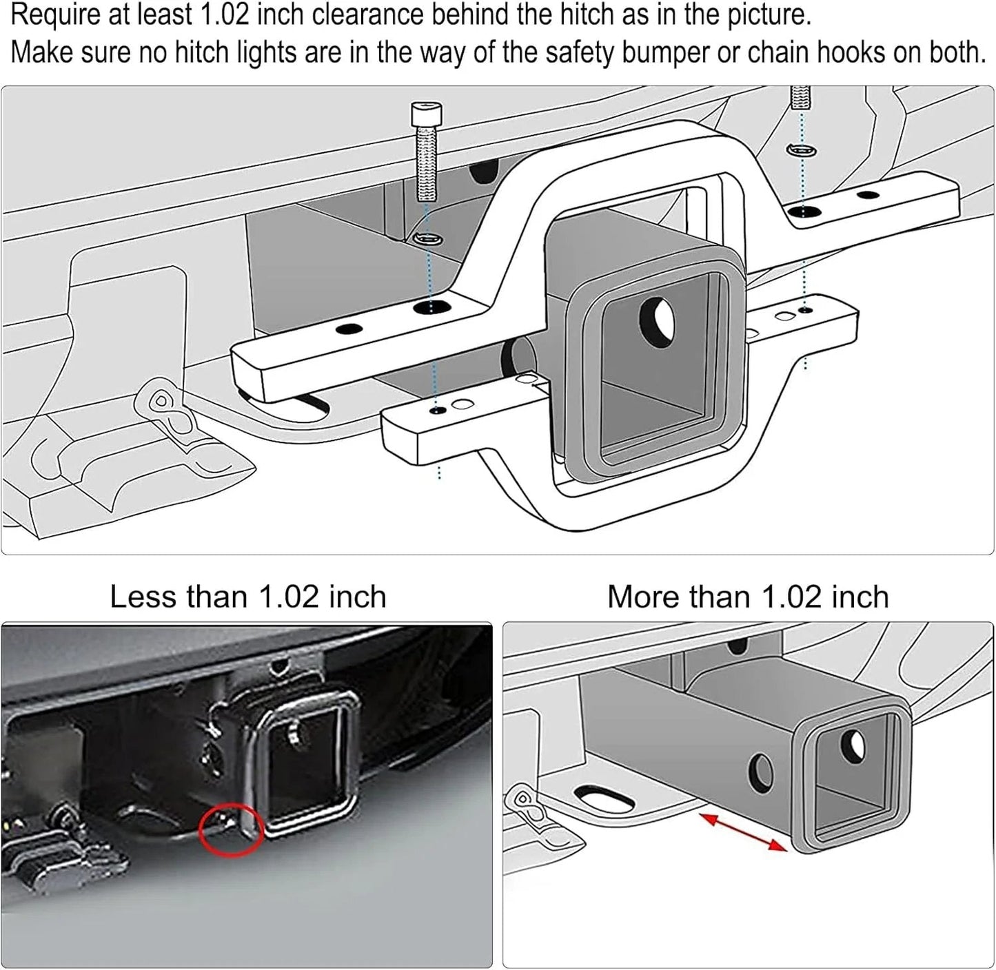 4 Inch 60W LED Pods with Tow Hitch Mounting Bracket