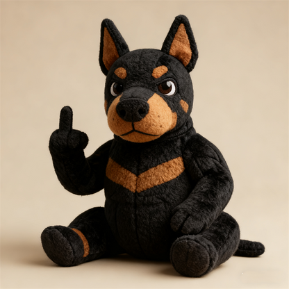 Funny Middle Finger Dog Plush Toy – The Perfect Gag Gift 🎁
