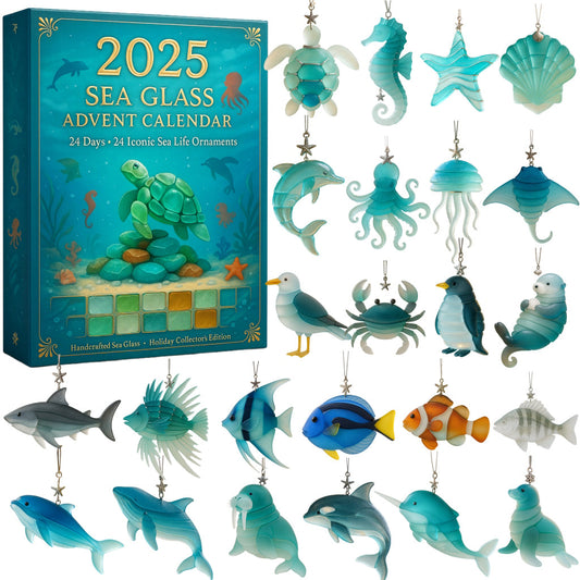 Last Day 49% OFF🔥2025 Sea Glass Advent Calendar · Ocean Treasures