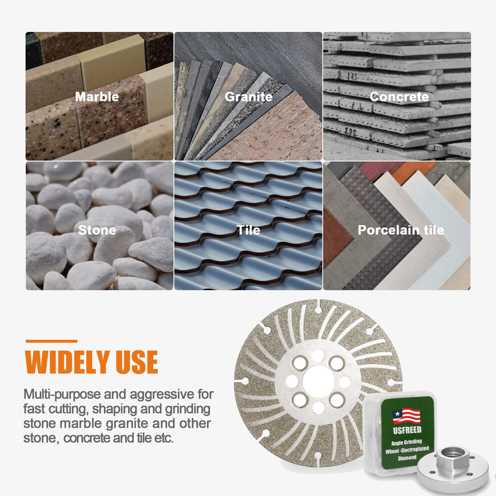 🔥Last Day 50% OFF-Angle Grinding Wheel - Electroplated Diamond - 4 1/2" /5"/6" PLUS+