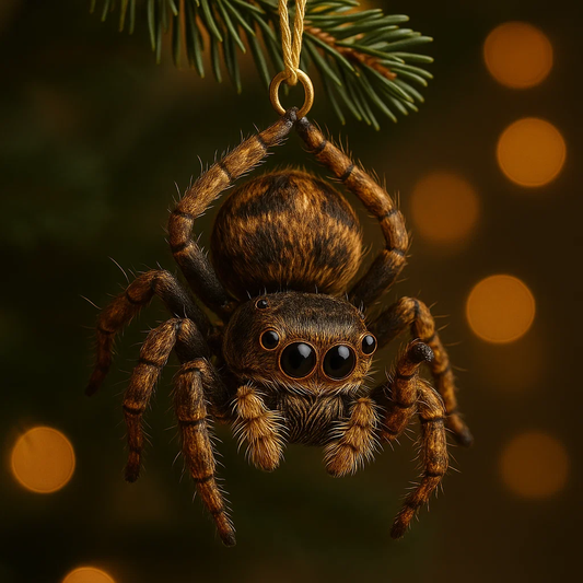Jumping Spider Christmas Ornament