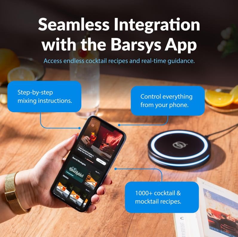 🎉 Limited-Time Flash Sale! Barsys Smart Coaster 2.0 Cocktail Machine – Your Home Smart Mixologist, Grab Now!