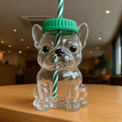 French Bulldog Glass Cup