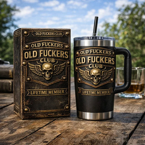 Old Fuckers Club Lifetime Member Stainless Steel Tumbler