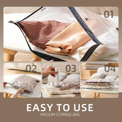 Travel Vacuum Compression Storage Bags with USB