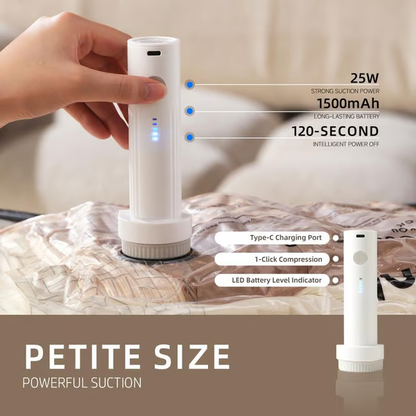 Travel Vacuum Compression Storage Bags with USB