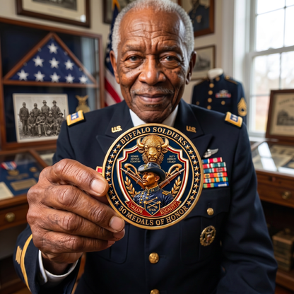 🛡️Buffalo Soldiers 1866 Heritage Commemorative Metal Medal